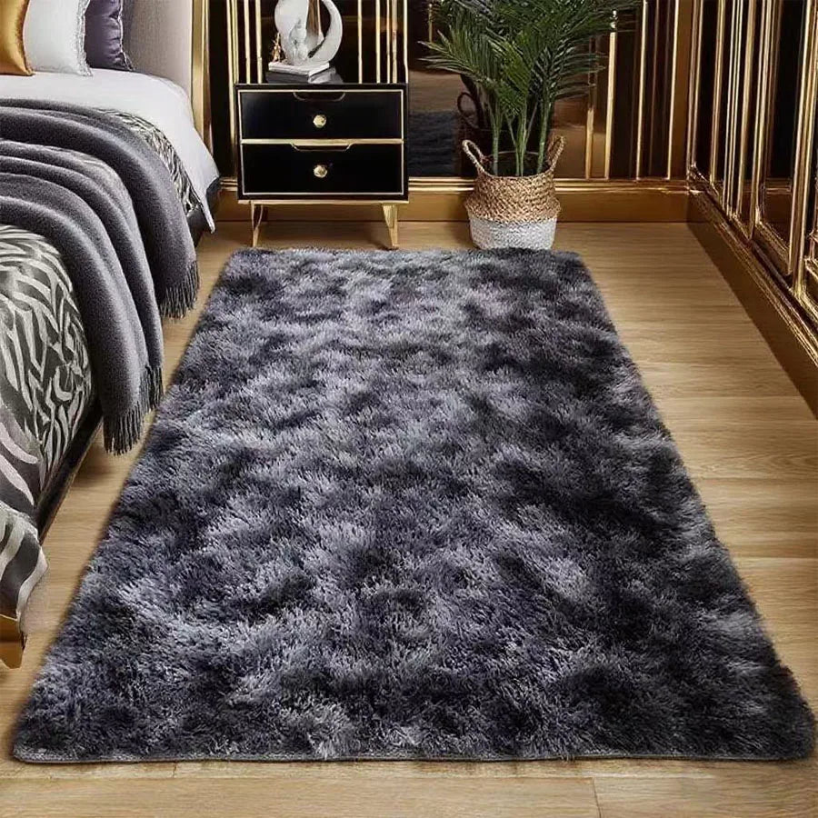 Super soft fluffy carpet, used for modern fluffy area carpets indoors, living rooms, anti slip, machine washed plush carpets