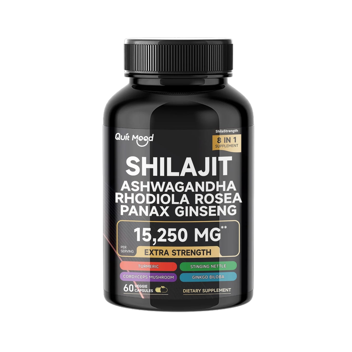 Quit Mood Sea Moss and Shilajit Bundle Capsule Supplement