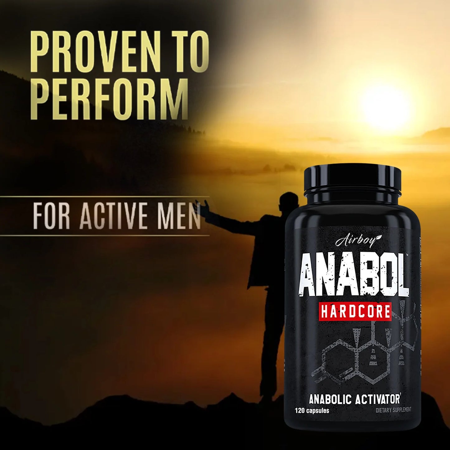 Airboy Anabolic Mens Health Support Supplement For Daily Wellness