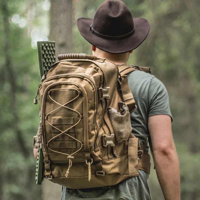LQARMY Outdoor Tactical Backpack for Hiking and Camping