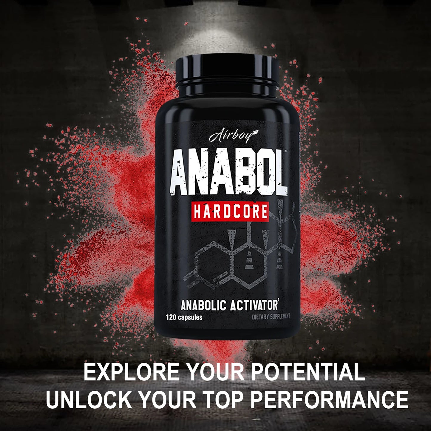 Airboy Anabolic Mens Health Support Supplement For Daily Wellness