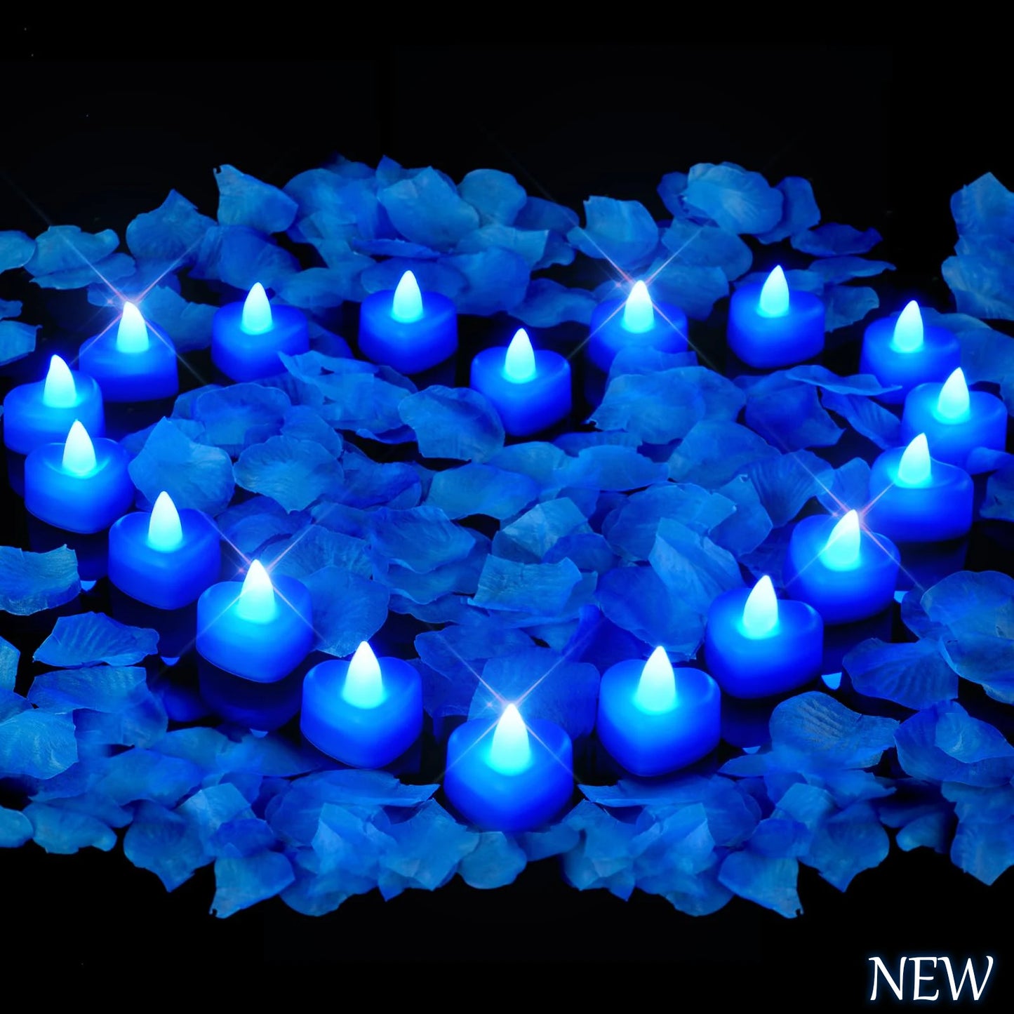 24pcs Heart Shape LED Flameless Tealight Candles Decorations For Romantic Night Valentine's Day Wedding Anniversary Or Table D