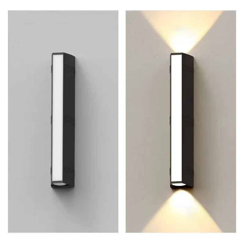 Modern LED Wall Lights Waterproof Outdoor Wall Lamp Long Strip IP65 Aluminum Wall Light Garden Porch Light Fixtures Luminaire
