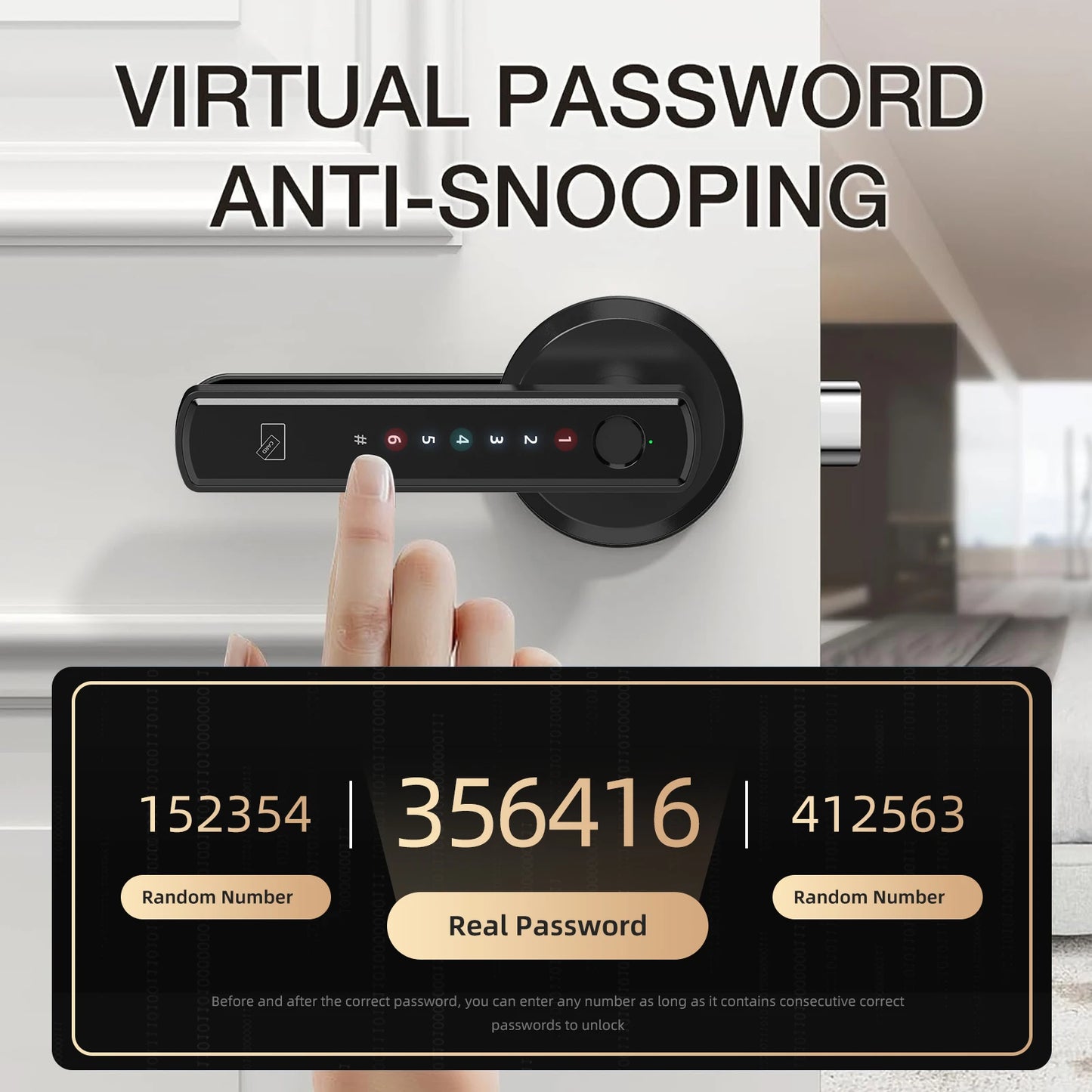 Viladepot Smart Lock With Fingerprint And Bluetooth App Control