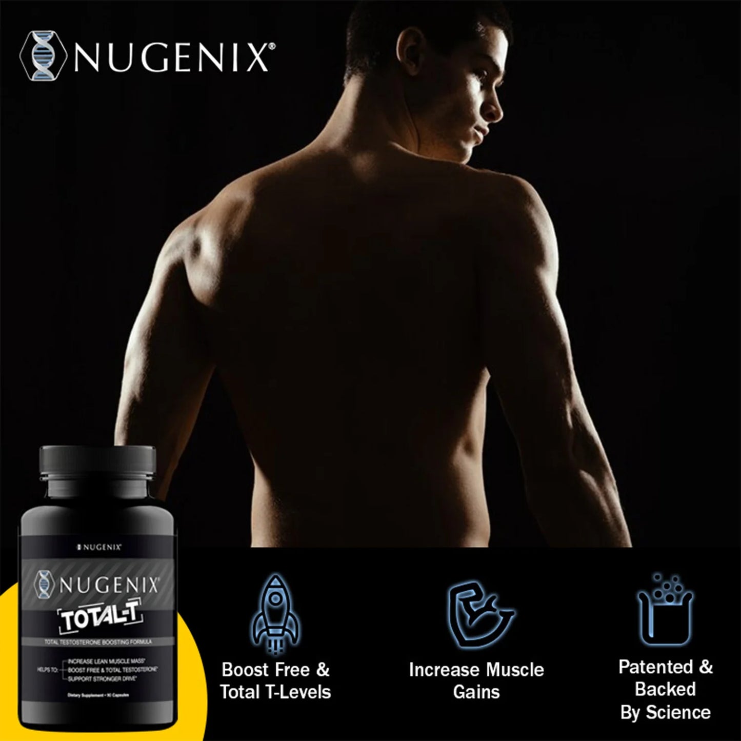 Airboy TOTAL T Testosterone Booster For Muscle Strength And Growth