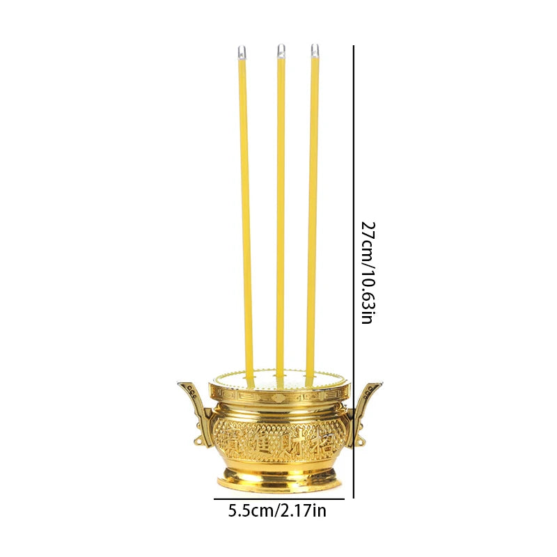 Led Candle With Flickering Flame,Electronic Candlelight For Buddha,Home Buddhist Religious Items For Prayer Sacrifice,Red White