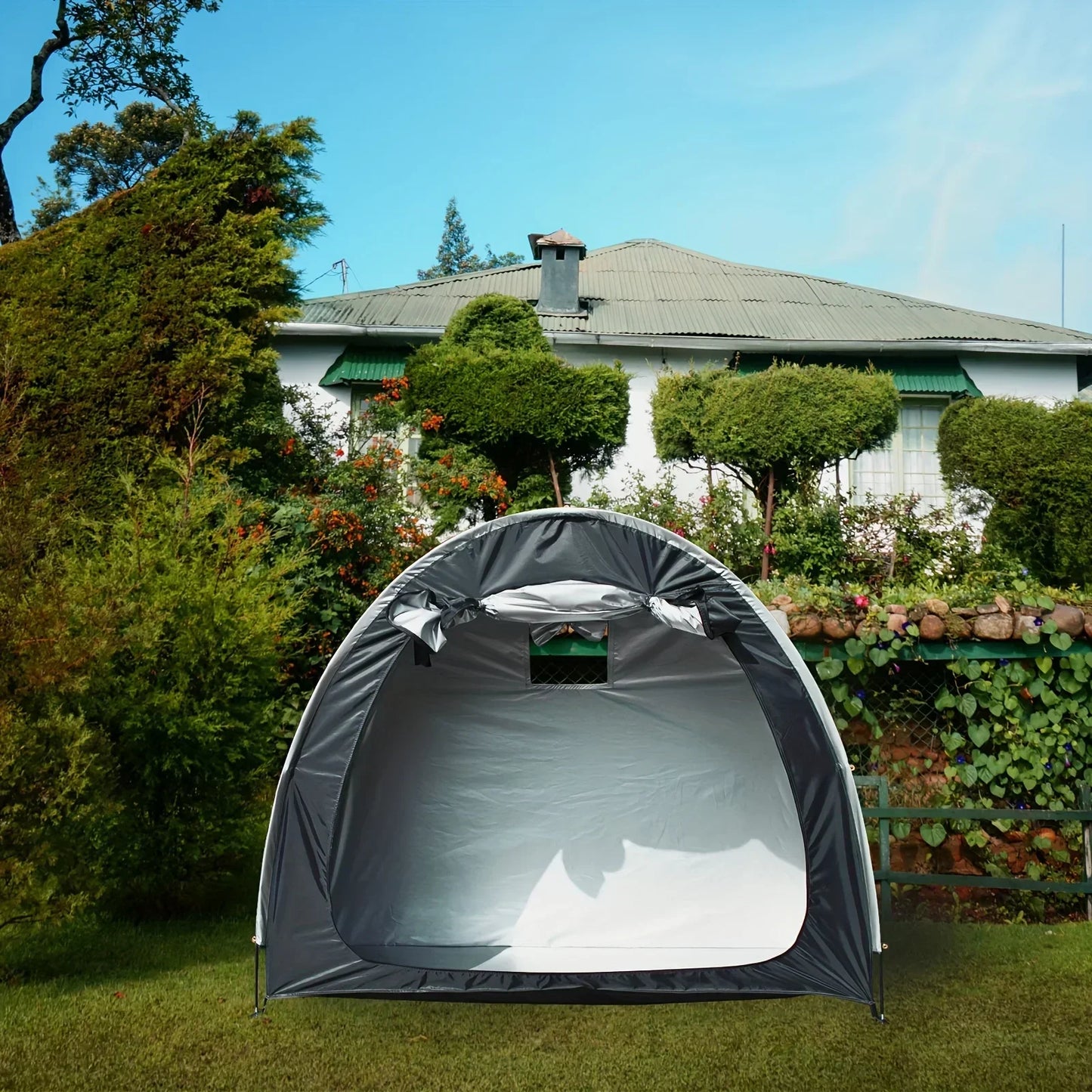 Outdoor Storage Bicycle Shelds Large Space Foldable Portable Outdoor Road Bike Tents Waterproof Foldable Bicycle Protective Gear