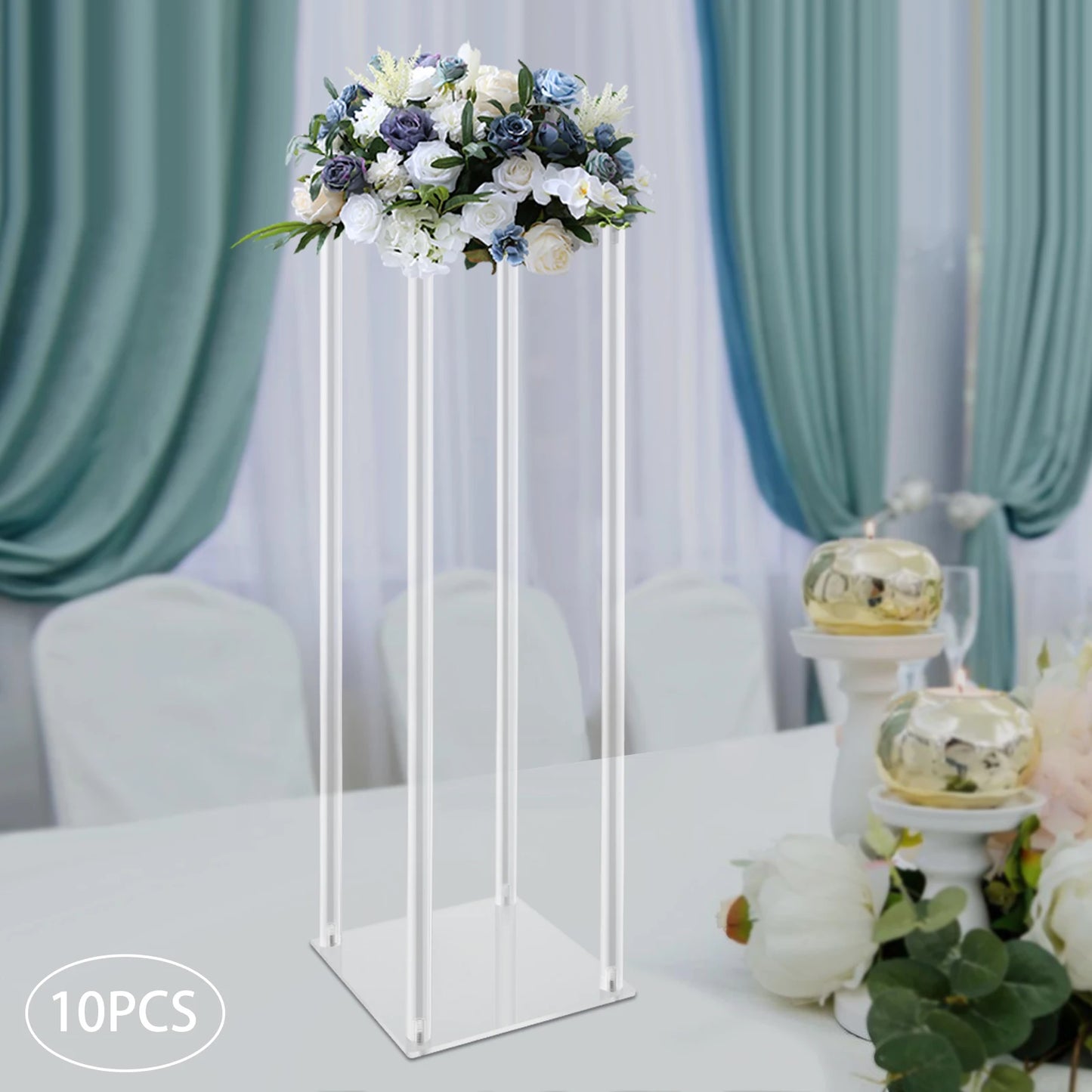 Acrylic Vase Wedding Centerpieces Flower Stands Set