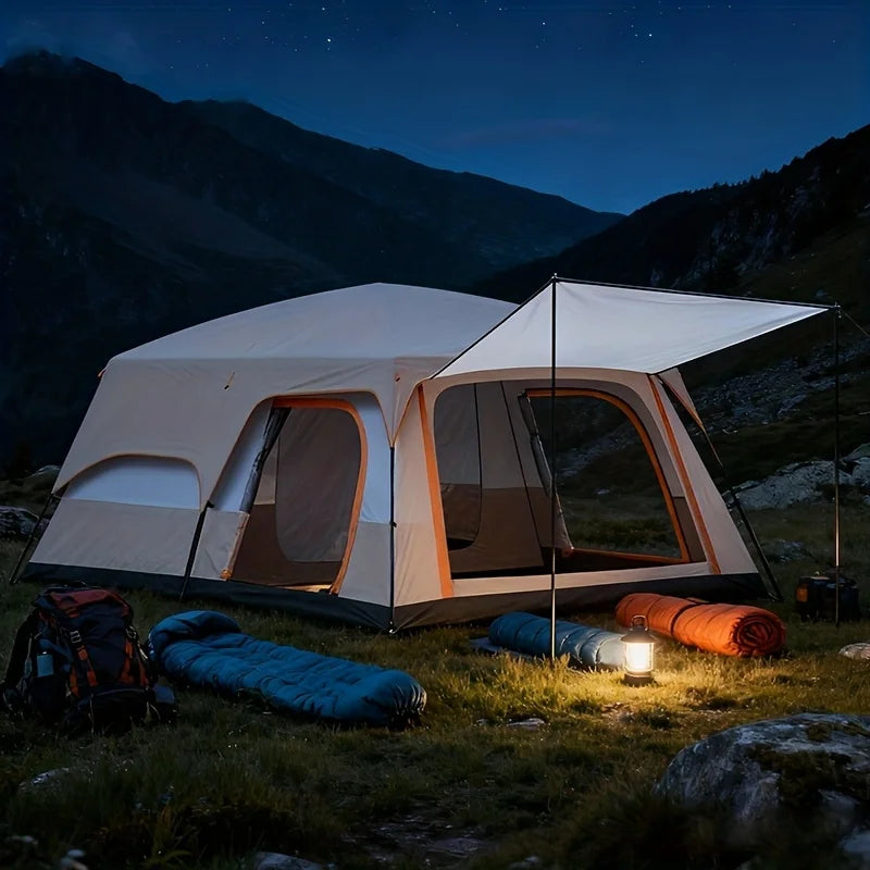 3-6 Person Camp Tent, Sunscreen, Anti-mosquito, Portable Tent, Suitable For Outdoor Camping