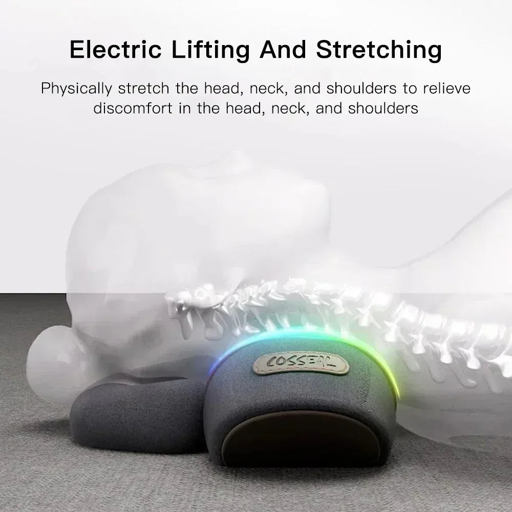 Okayso Electric Neck Massager With Traction Heating And Vibration