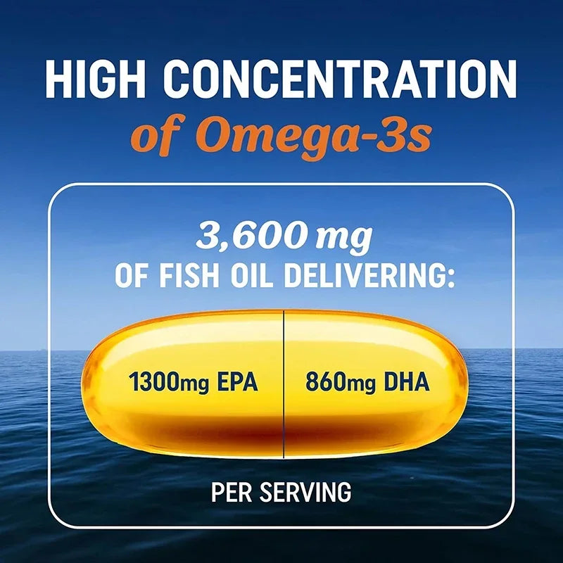 Pslalae Omega 3 Fish Oil EPA DHA Supplement For Heart