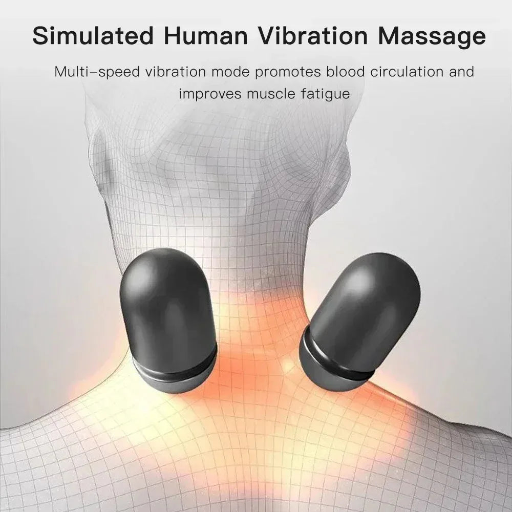 Okayso Electric Neck Massager With Traction Heating And Vibration