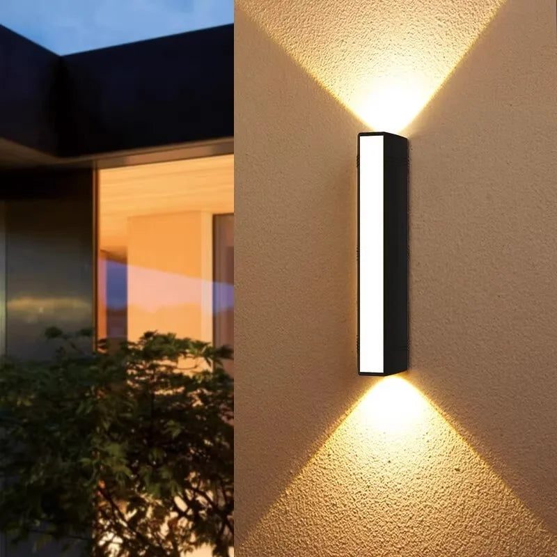 Modern LED Wall Lights Waterproof Outdoor Wall Lamp Long Strip IP65 Aluminum Wall Light Garden Porch Light Fixtures Luminaire