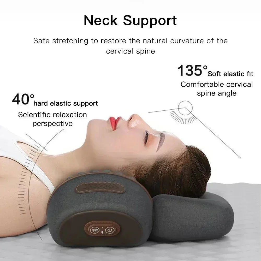 Okayso Electric Neck Massager With Traction Heating And Vibration