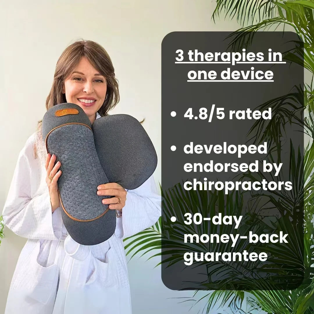 Okayso Soothe 3-In-1 Neck Massager With Traction