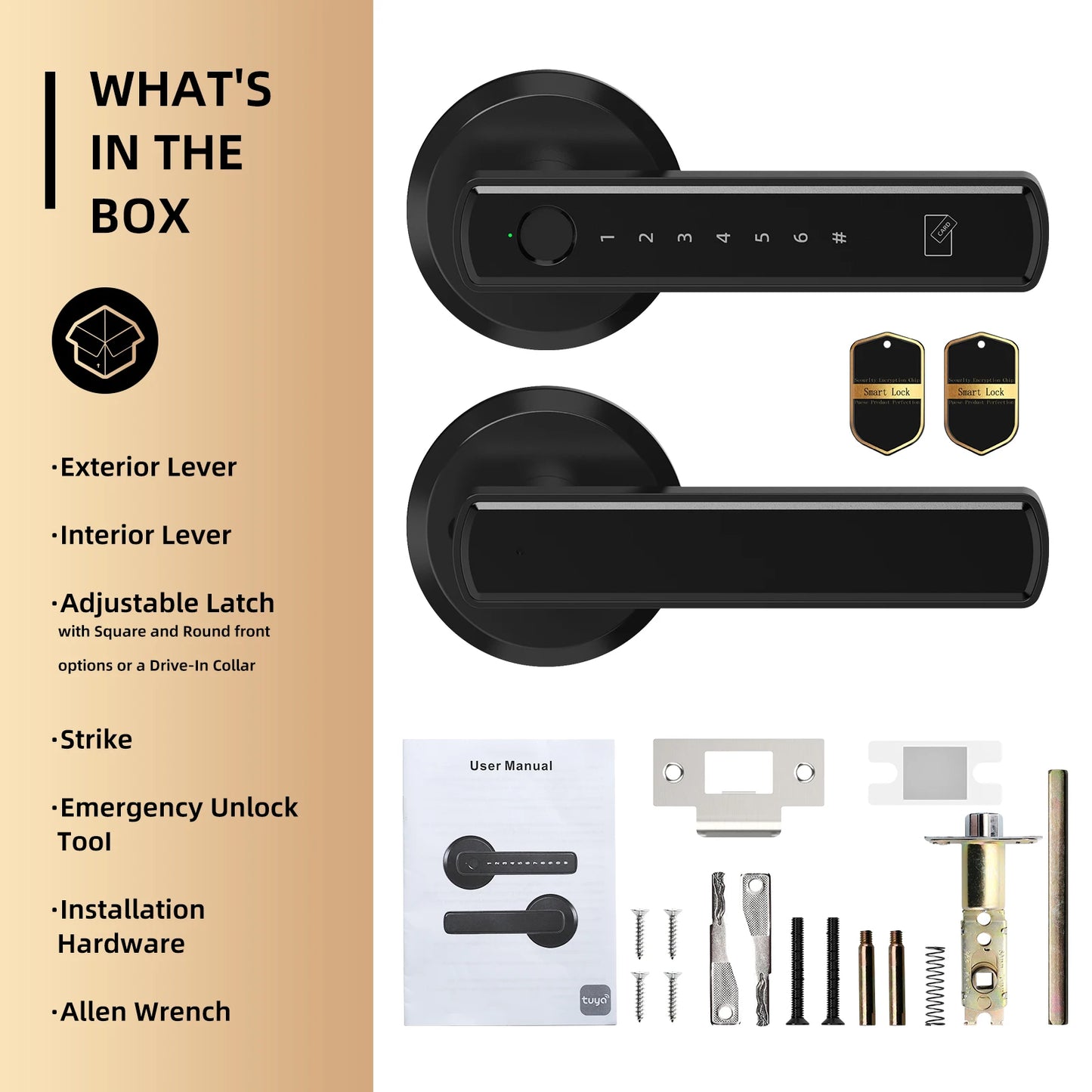 Viladepot Smart Lock With Fingerprint And Bluetooth App Control