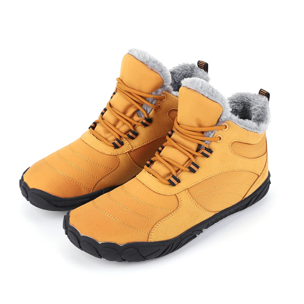 Winter Footwear Barefoot Boots Non-Slip Warm Fur Lined for Women Men