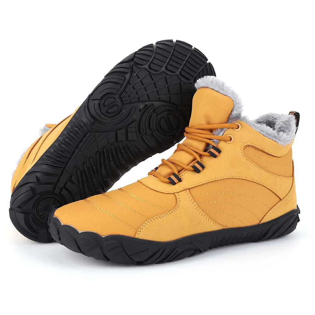Winter Footwear Barefoot Boots Non-Slip Warm Fur Lined for Women Men