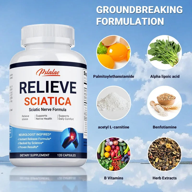 Pslalae Sciatica Relief Capsules For Joint Pain And Mobility