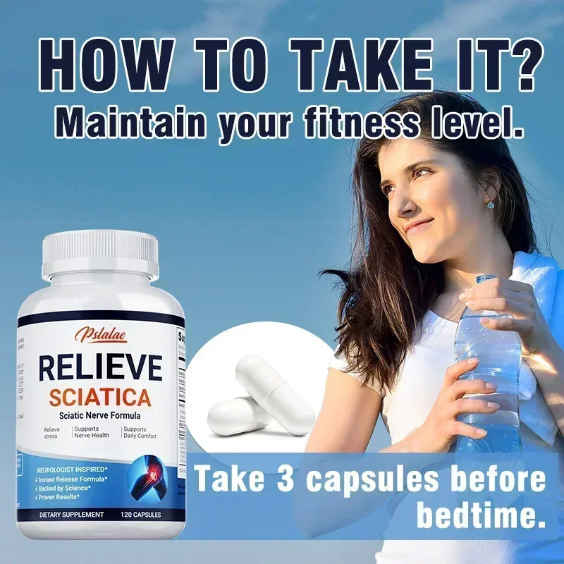 Pslalae Sciatica Relief Capsules For Joint Pain And Mobility
