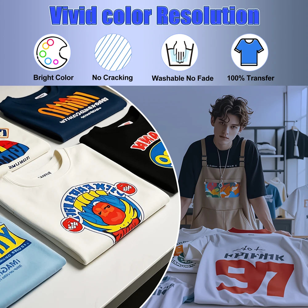 Colorsun A4 DTF Printer For Epson L800 DTF Printing Machine With Curing Oven Impresora A4 DTF Printers For T-Shirts Hoodies Bags